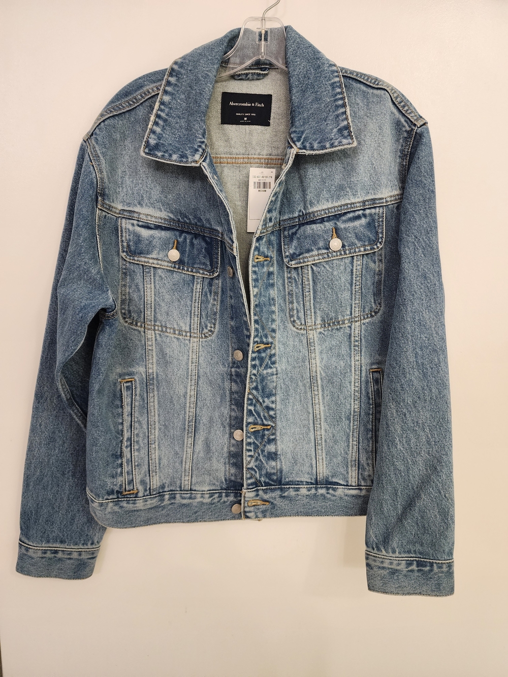 Abercrombie & Fitch Light Blue Denim Trucker Jacket - Men